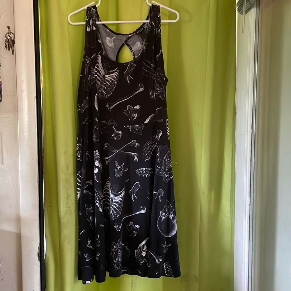 Torrid plus size skeleton dress